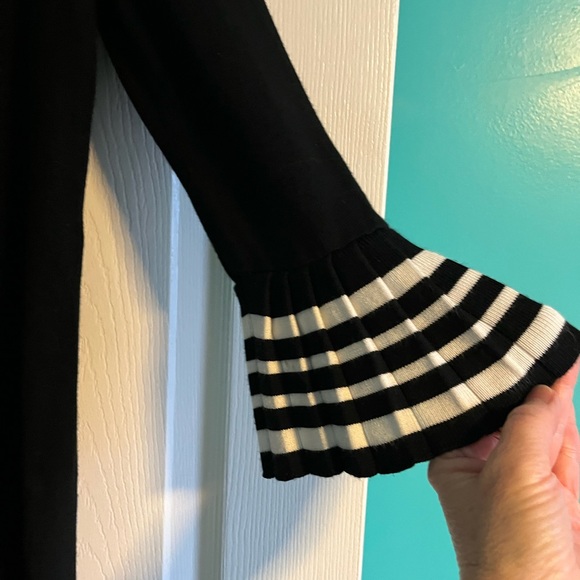 Cable & Gauge Boat Neck Sweater 3/4 Length Sleeves - Picture 3 of 5